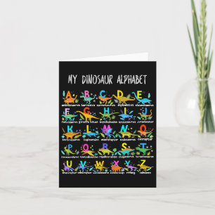 Carte De Dinosaures Alphabet Abc Retour À L'Étudiant K À