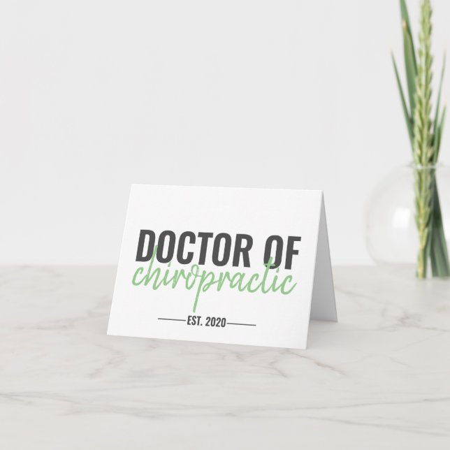 Carte de diplôme de chiropraticien, DC Graduation  (Devant)