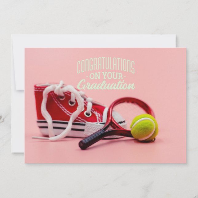 Carte de diplôme pour joueur de tennis (Devant)