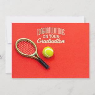Carte de diplôme pour joueur de tennis