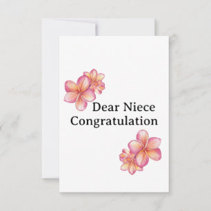 carte de diplôme pour nièce