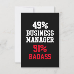 Carte de directeur commercial badass