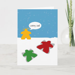 Carte de discours de Meeples Snow Angel