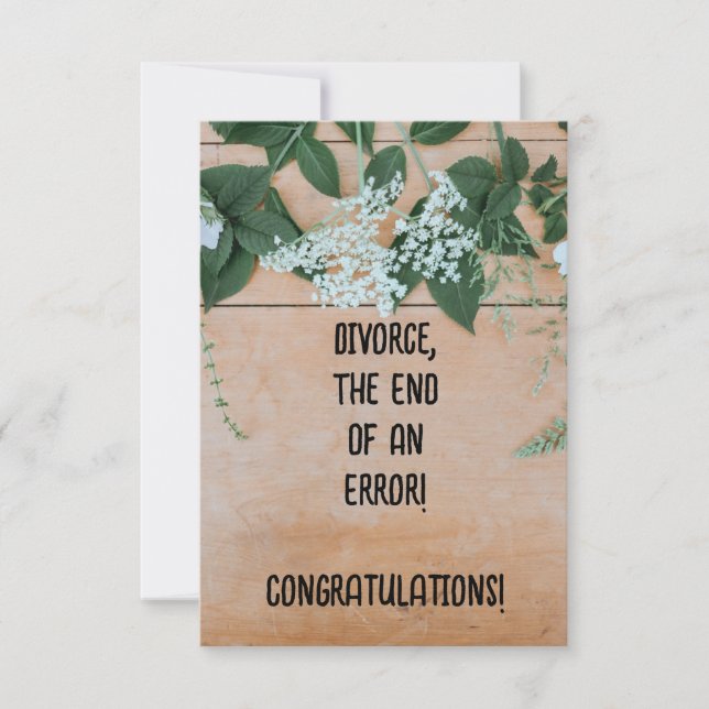 Carte de divorce (Devant)