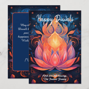 Carte de Diwali Petal Light Wishes