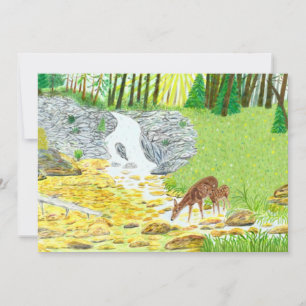Carte de Doe et Fawn Flat