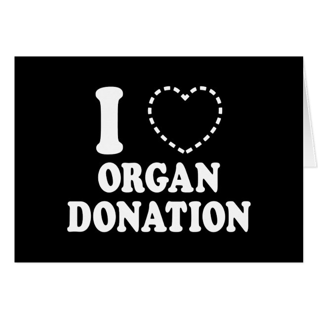 CARTE DE DON D'ORGANE {COEUR MANQUANT} (Devant horizontal)
