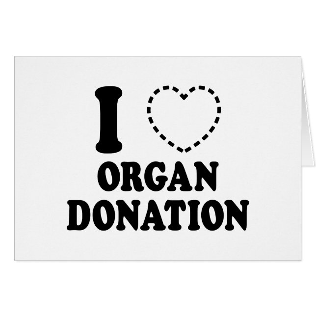 CARTE DE DON D'ORGANE {COEUR MANQUANT} (Devant horizontal)