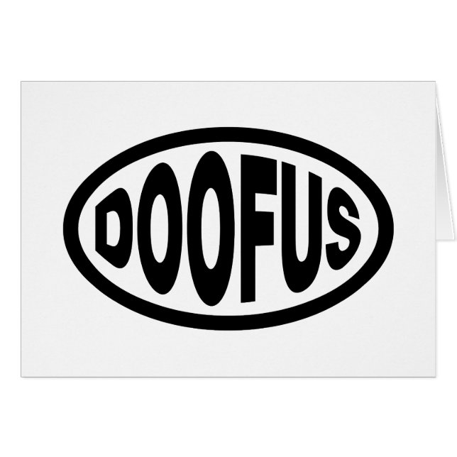 CARTE DE DOOFUS (Devant horizontal)