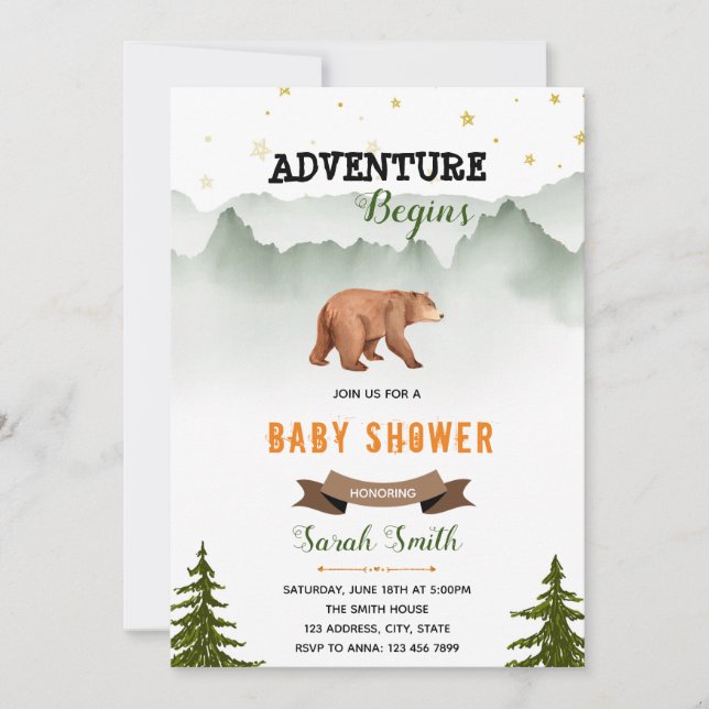 carte de douche début d'aventure (Devant)