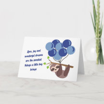 Carte de douche pour bébé garçon