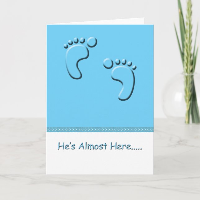 Carte de douche pour bébé vierge (Devant)