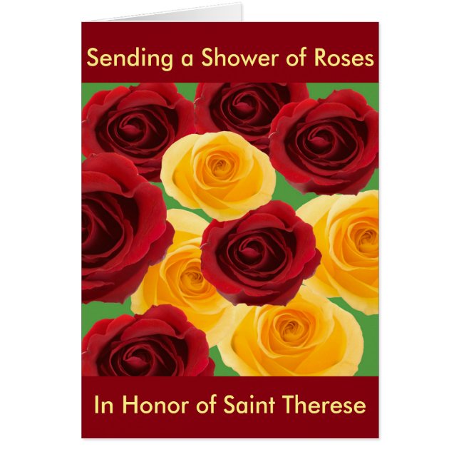 Carte de douche Rose conçue par : Maryann D'Amico (Devant)