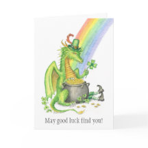 Carte de dragon de la Saint Patrick