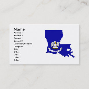 Carte de drapeau de la Louisiane