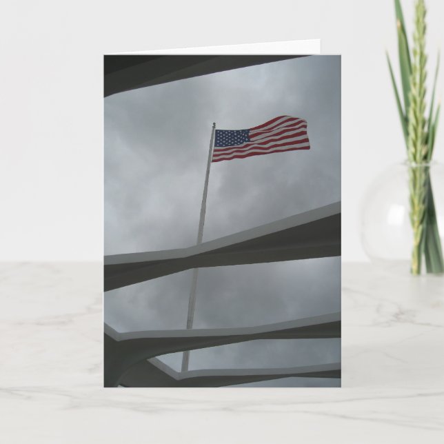 Carte de drapeau de Pearl Harbor (Devant)