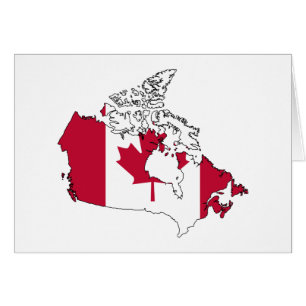 Carte de drapeau du Canada