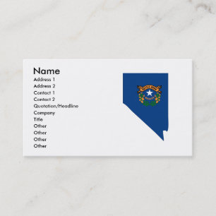 Carte de drapeau du Nevada