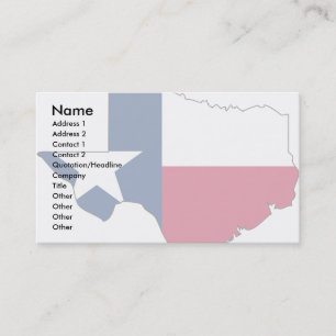 Carte de drapeau du Texas