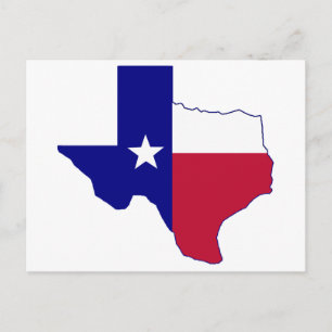 Carte de drapeau du Texas