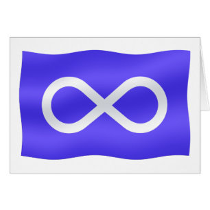 Carte de drapeau Metis Carte des Premières nations