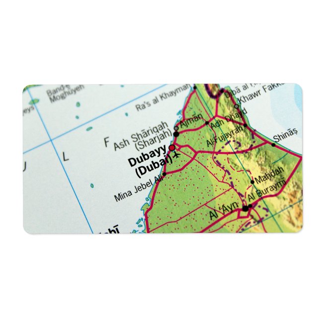 Carte de Dubaï (Devant)