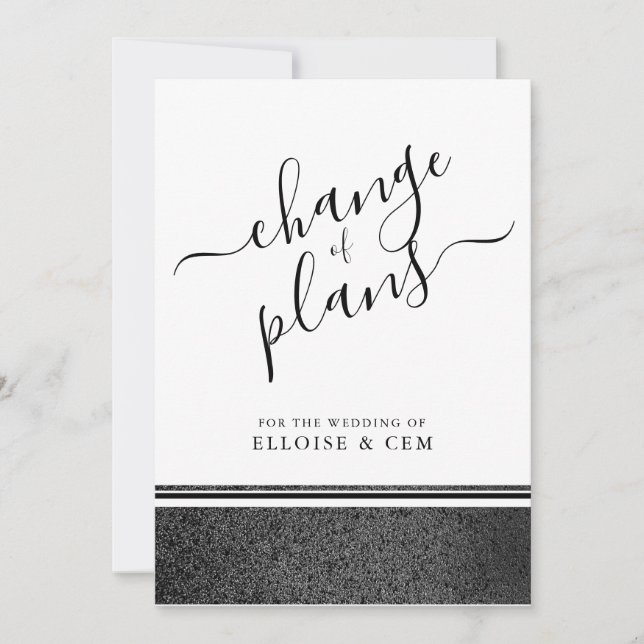 Carte de Faire-part Changement de plan (Devant)