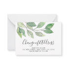 Carte de Faire-part de déplacement du changement d