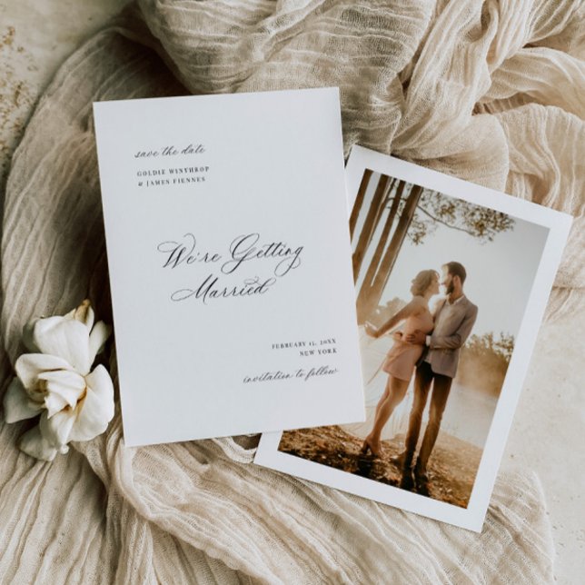 Carte de faire-part de fiançailles et de mariage à (Créateur téléchargé)