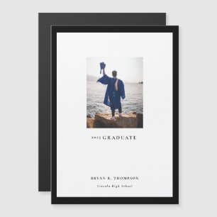 Carte de Faire-part de graduation du cadre de la g