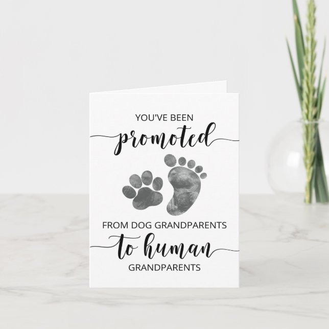 Carte de Faire-part de grossesse aux grands-parent (Devant)