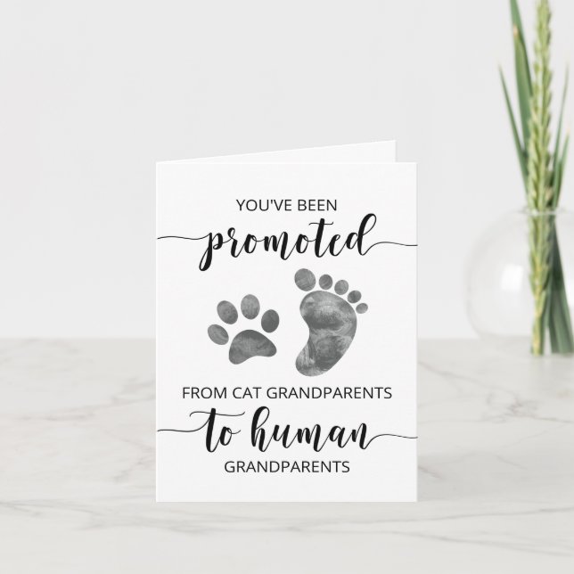 Carte de Faire-part de grossesse aux grands-parent (Devant)