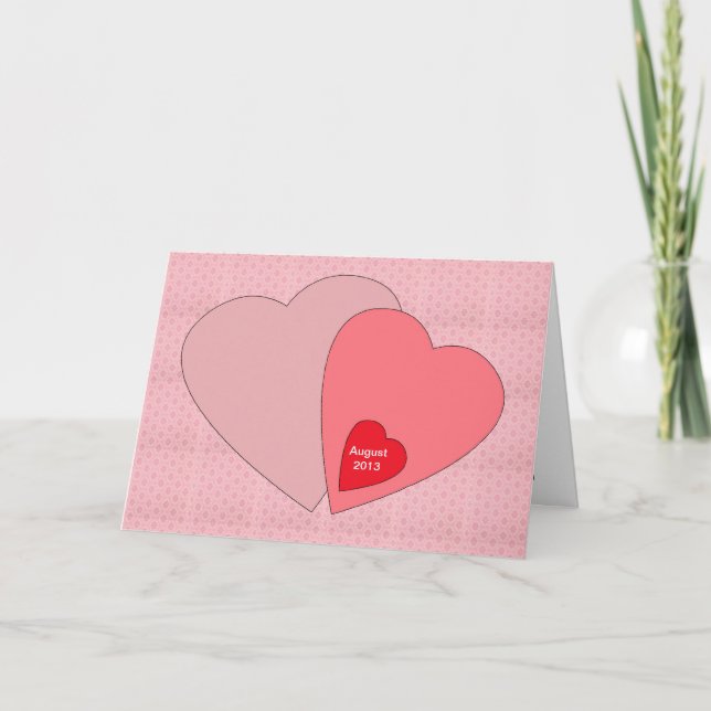 Carte de Faire-part de grossesse de jour de Valent (Devant)