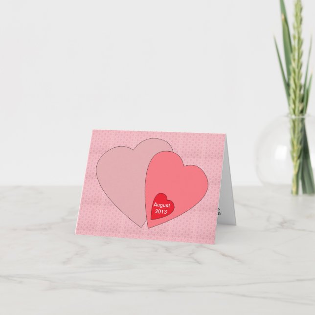 Carte de Faire-part de grossesse de jour de Valent (Devant)