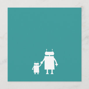 Carte de faire-part de grossesse de robot