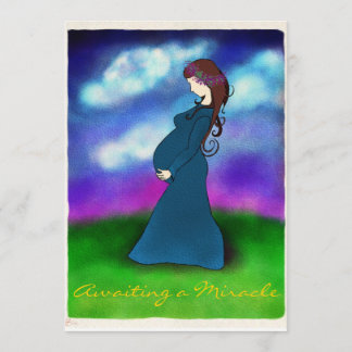 Carte de Faire-part de grossesse "Patience"