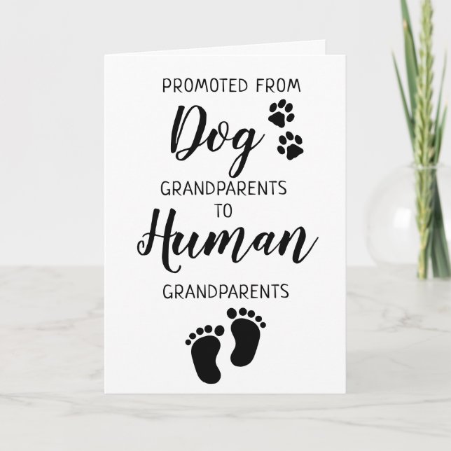 Carte de Faire-part de grossesse pour grand-parent (Devant)