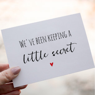 Carte de Faire-part de grossesse simple pour grand