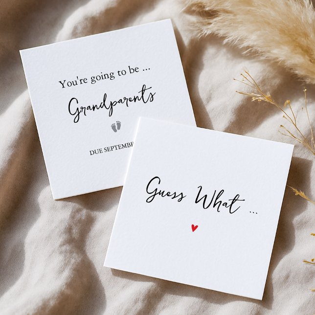 Carte de Faire-part de grossesse simple pour grand (Créateur téléchargé)