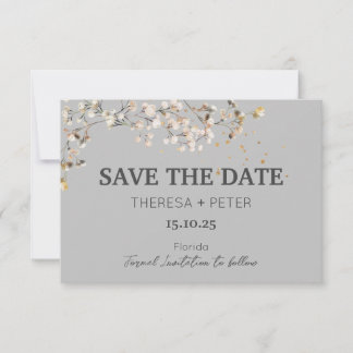 Carte de faire-part de mariage à l'illustration de