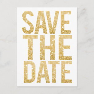 Carte de faire-part de mariage à typographie paill