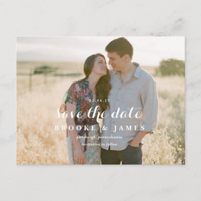 Carte de Faire-Part de Mariage avec de la Végétati (Devant)