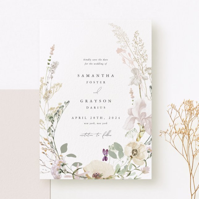 Carte de Faire-Part de Mariage Botanique (Créateur téléchargé)