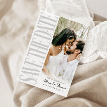Carte de Faire-part de Mariage de date