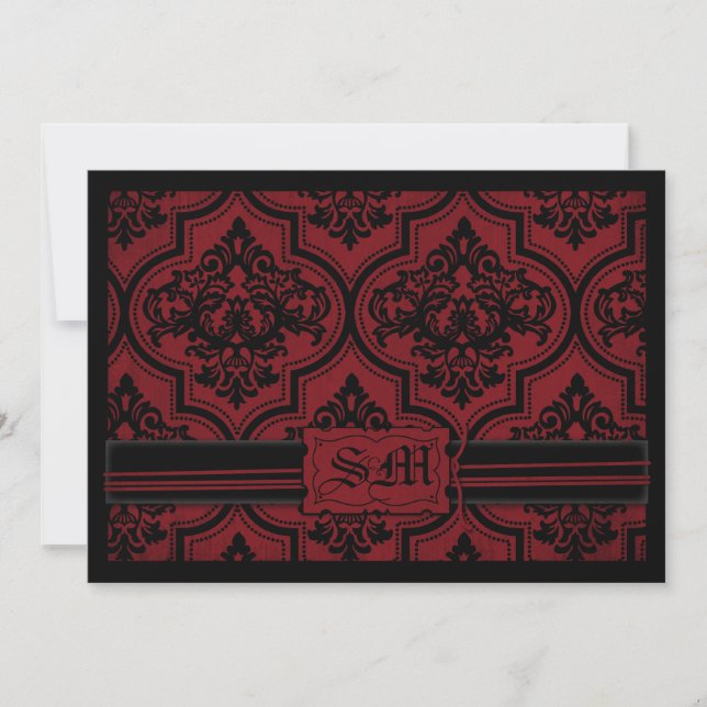 Carte de faire-part de mariage de jeune mariée de (Devant)