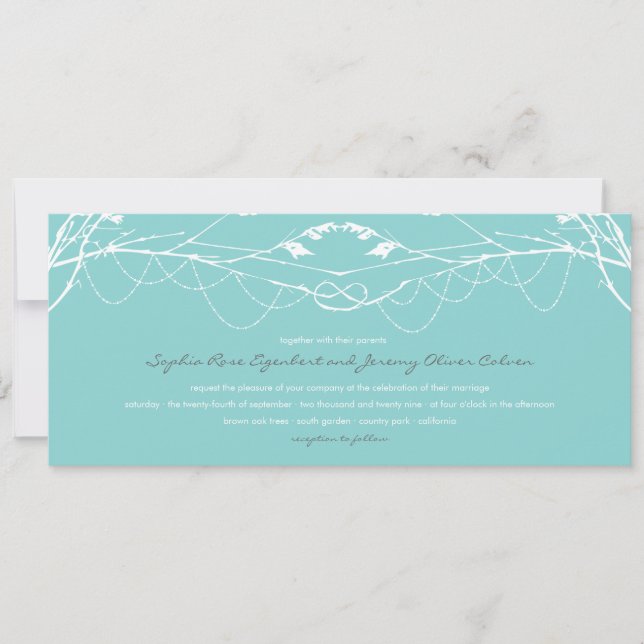 Carte de Faire-part de mariage de la branche des a (Devant)