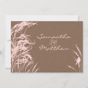 Carte de Faire-part de mariage de mariée d'automne