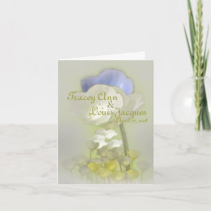Carte de faire-part de mariage/de voeux