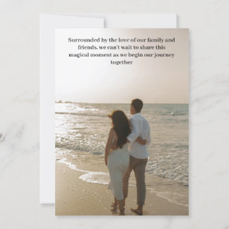 Carte de Faire-Part de Mariage Rustique Intérieur