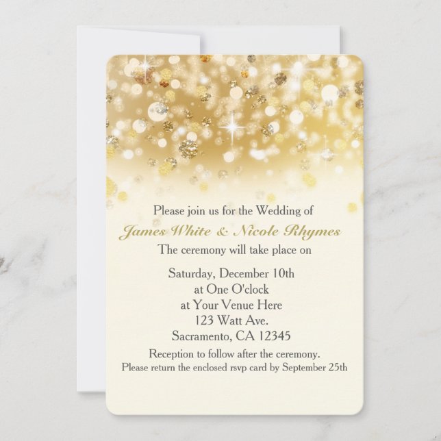 Carte de Faire-part de mariage Sparkor (Devant)